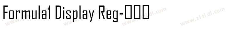Formula1 Display Reg字体转换